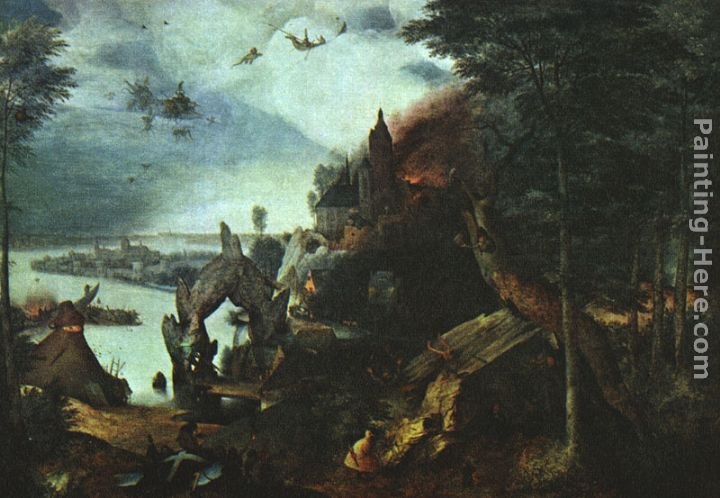 Pieter the Elder Bruegel Landscape with the Temptation of Saint Anthony